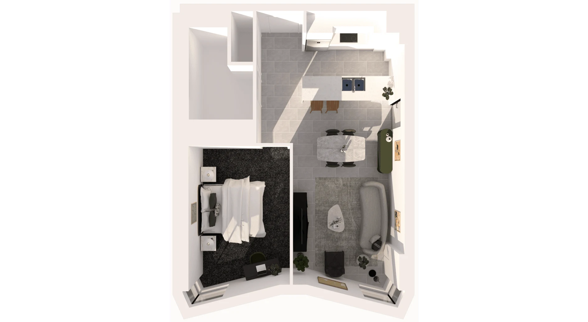  Furnished 1 Bed  -  UKO Rosebery  - Gallery -  1