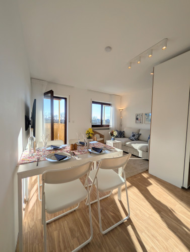 Quiet Business Room with Balcony & Workstation – All-Inclusive