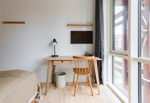 Bright single bedroom in shared flat in Valby