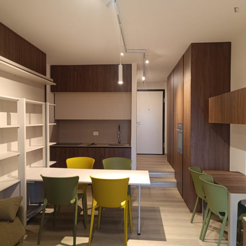 Studio, with outdoor area