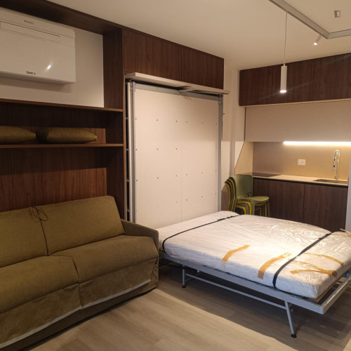 Studio, with outdoor area