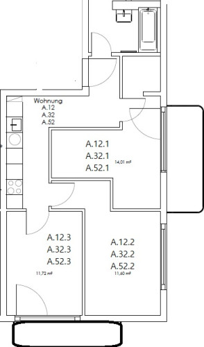 Zimmer in der Nazarethkirchstraße 51 (Aufgang A)
