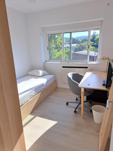 Pleasant bedroom next to Egas Moniz