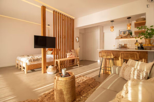 Breathtaking Studio with a panoramic view balcony in Sesimbra