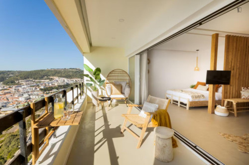 Breathtaking Studio with a panoramic view balcony in Sesimbra - Gallery - 7