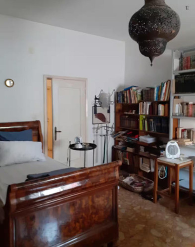 Cozy single bedroom in 4-bedroom apartment in central Bologna