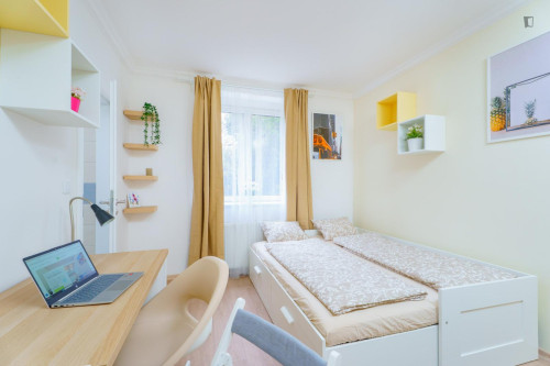 Bright little studio near Kačerov metro station