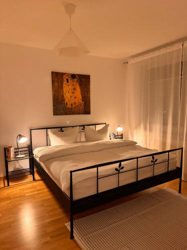 Stylish furnished 2-room apartment (55 m²) with balcony & parking in prime location between university, old town & hospital