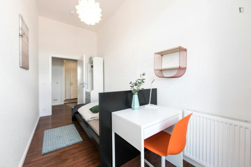 Single bedroom with a balcony, in Reinickendorf