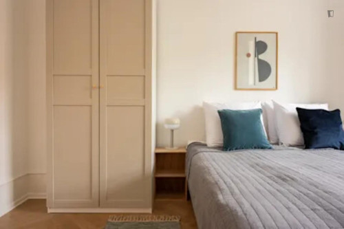 Welcoming double bedroom near the Copenhagen University