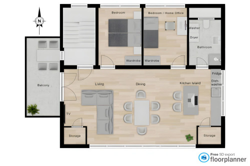 Modern Living with a View: Bright 3-Room Apartment with Flexible Layout in Leinfelden