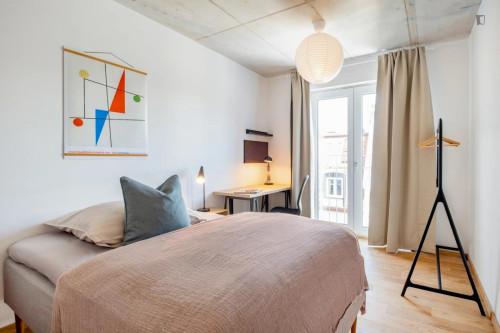 Bright single bedroom near the Technische Universität München (TUM)