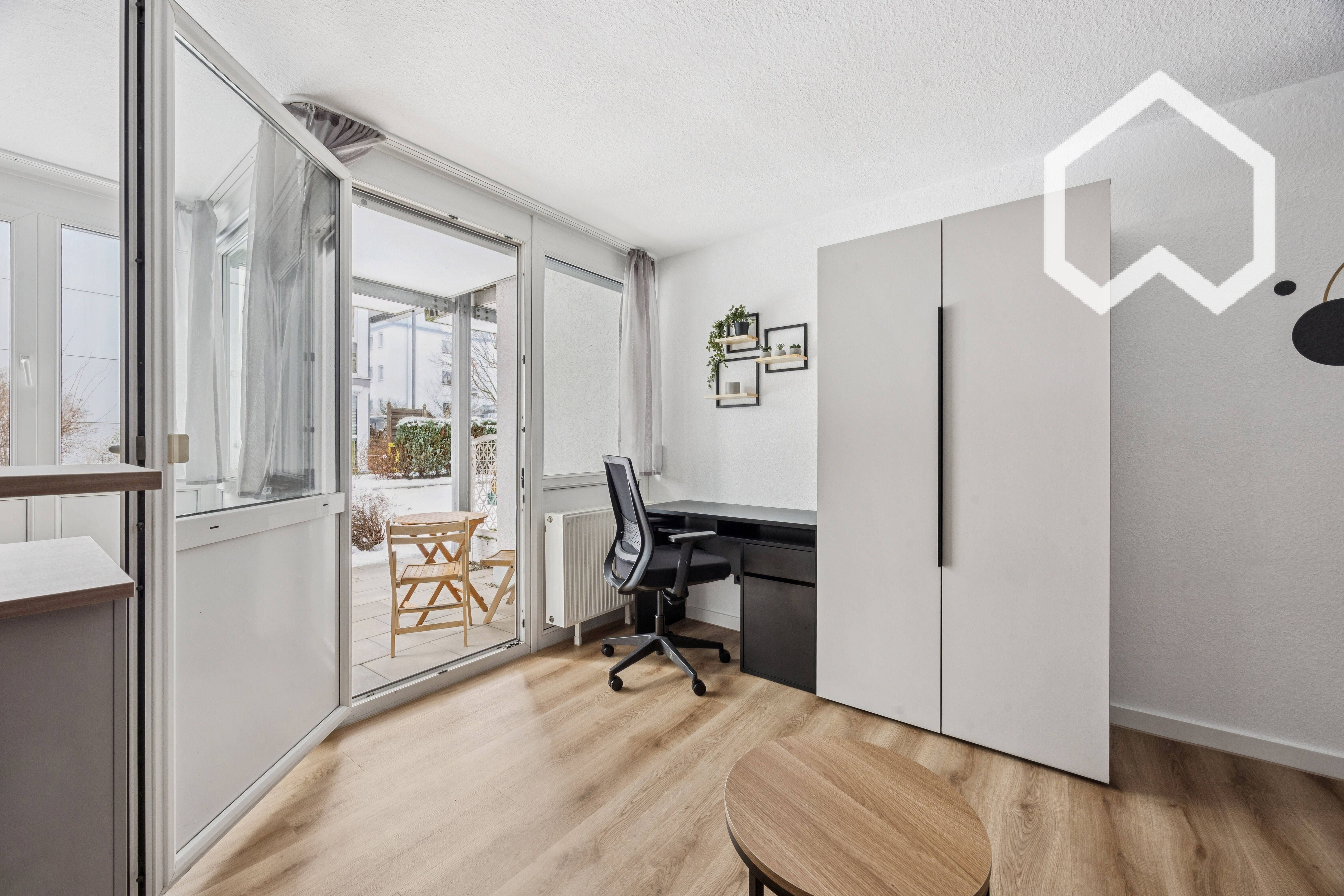 Modern, Freshly Renovated 1‑bedroom Studio With Terrace & Underground Parking – Ludwigsburg  -  Modern, freshly renovated 1‑bedroom studio with terrace & underground parking – Ludwigsburg  - Gallery -  6