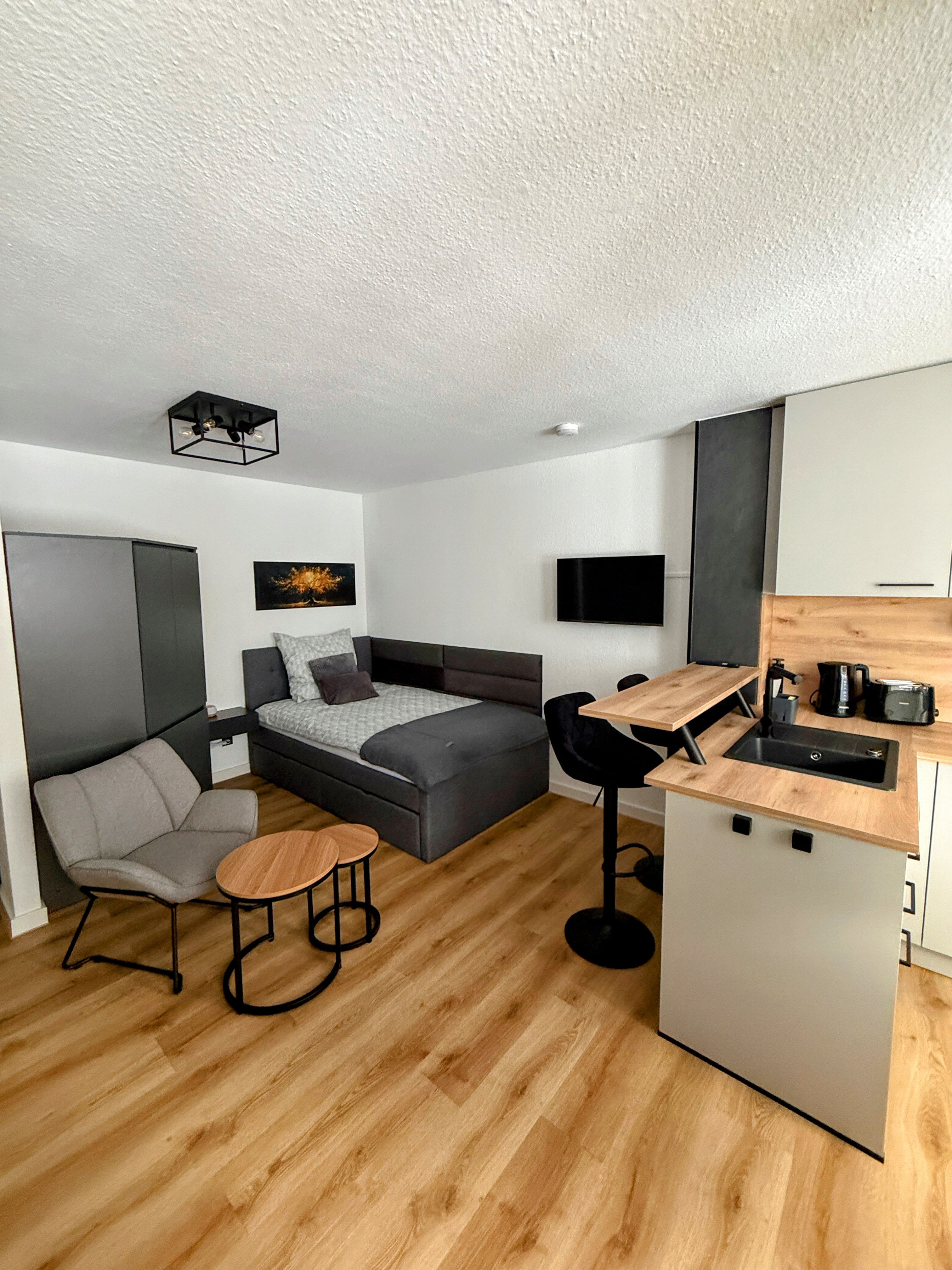 Modern, Freshly Renovated 1‑bedroom Studio With Terrace & Underground Parking – Ludwigsburg - Modern, freshly renovated 1‑bedroom studio with terrace & underground parking – Ludwigsburg - Gallery - 11