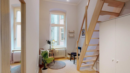 Welcoming studio near Rosenthaler Platz metro station