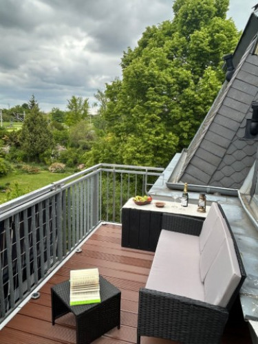 cozy apartment with views into the greens