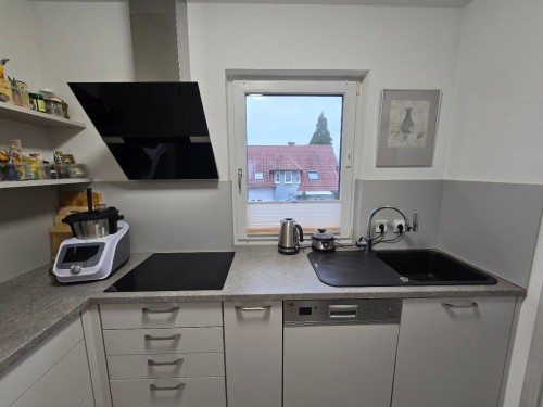**High-quality business apartment with balcony, ceiling heating & cooling, close to Lidl in Bad Wimpfen, the IT campus in Bad Friedrichshall, and AUDI in Neckarsulm.**