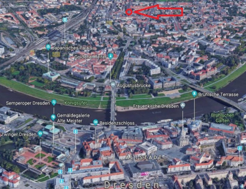 Charming apartment with balcony in Dresden's trendy hip district