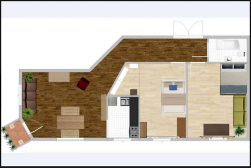 Charming apartment with balcony in Dresden's trendy hip district