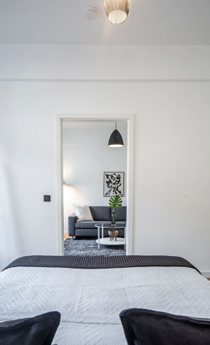Furnished designer flat at the Volksgarten