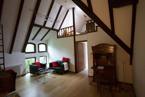 Loft mit Turmzimmer in Villa im Park und überwachtem Parkplatz - Gallery - 11