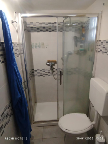 Spacious double bedroom on two leves in comfortable location