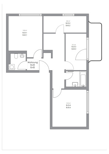 Zimmer in der Nazarethkirchstraße 51 (Aufgang B)
