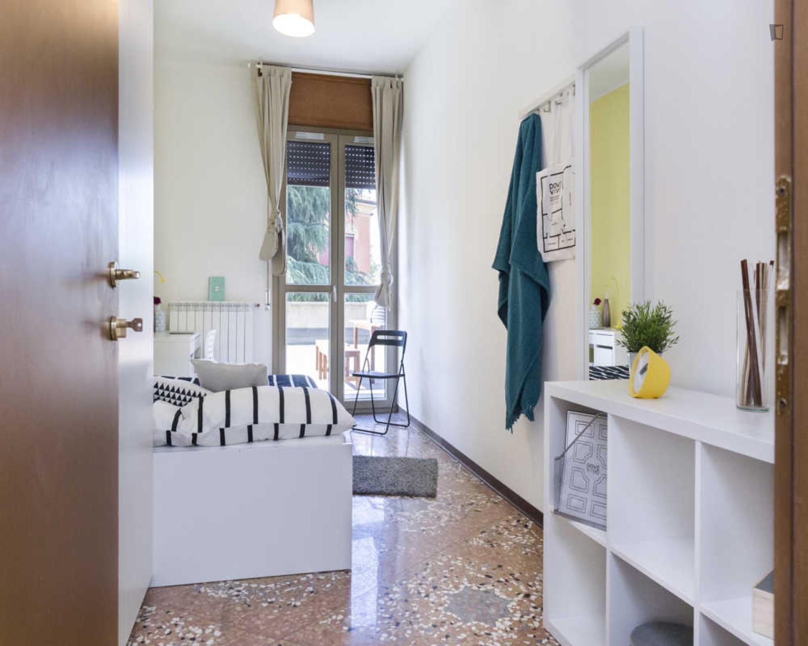  Dashing Double Bedroom With A Balcony, In The Centre Of Bologna  -  Dashing double bedroom with a balcony, in the centre of Bologna  - Gallery -  1