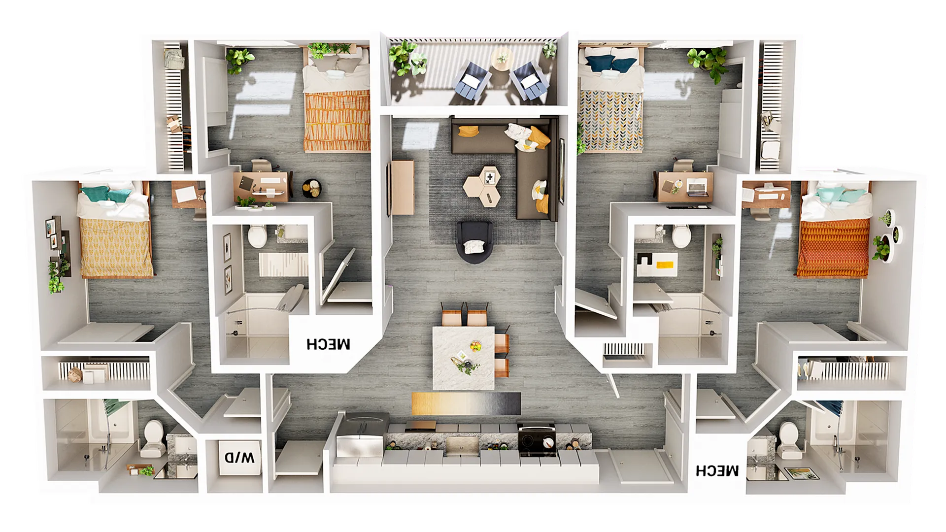 4 Bed / 4 Bath - 1