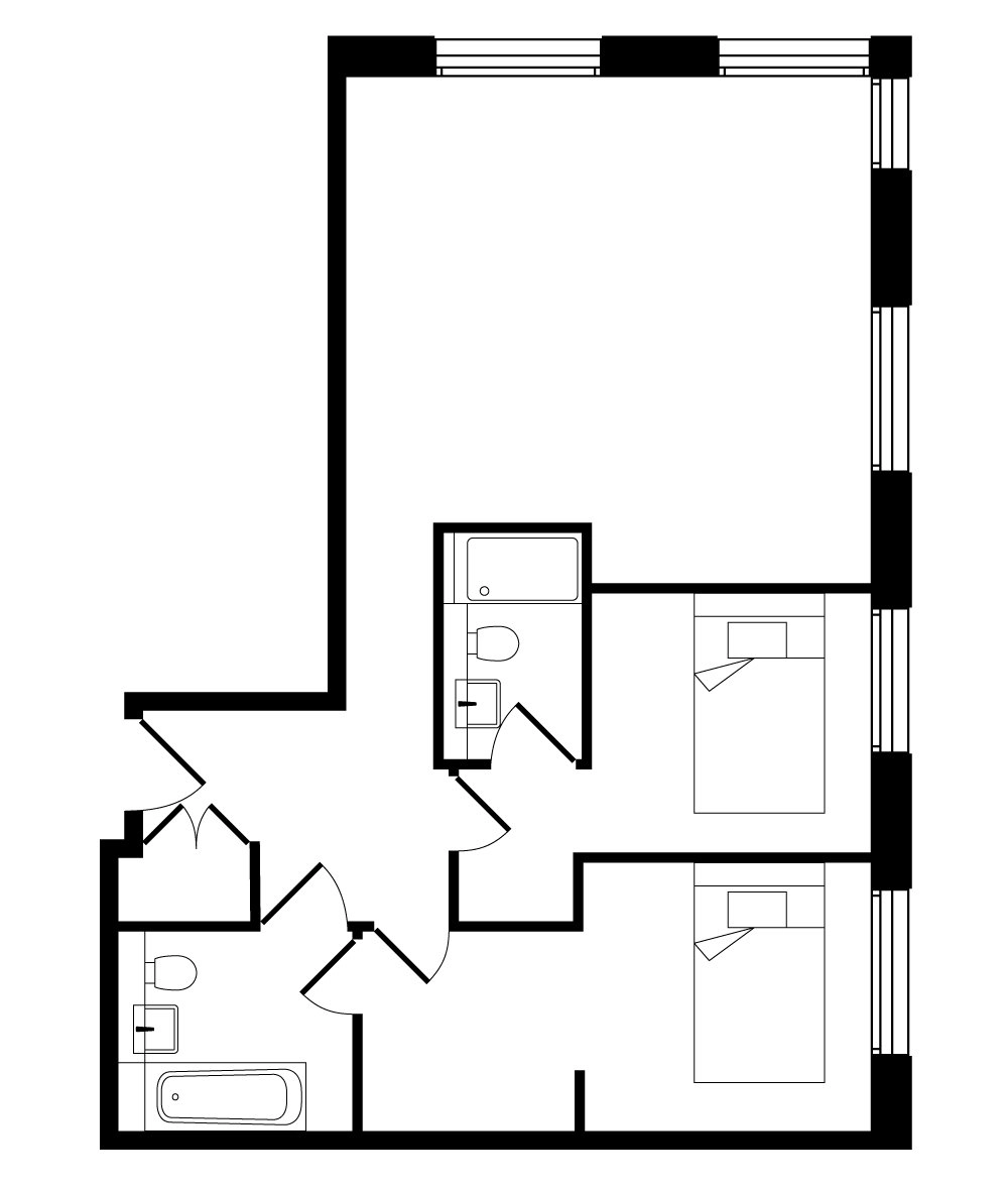 GOLD 2 BED APARTMENT - Canvas City Club - Gallery - 3