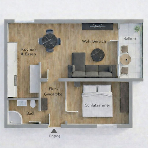 New, modern Apartment with balcony - fully equipped & all-inclusive  - Gallery -  5