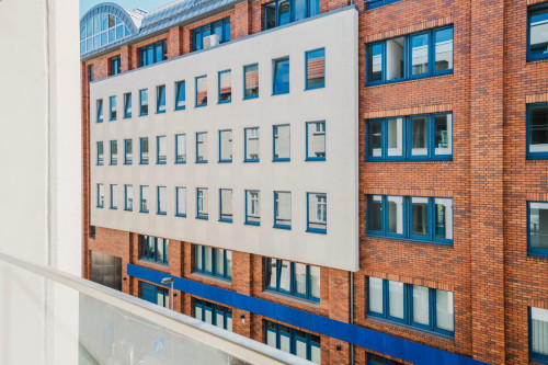 Exquisite Mitte 1BR w/ Balcony & W/D