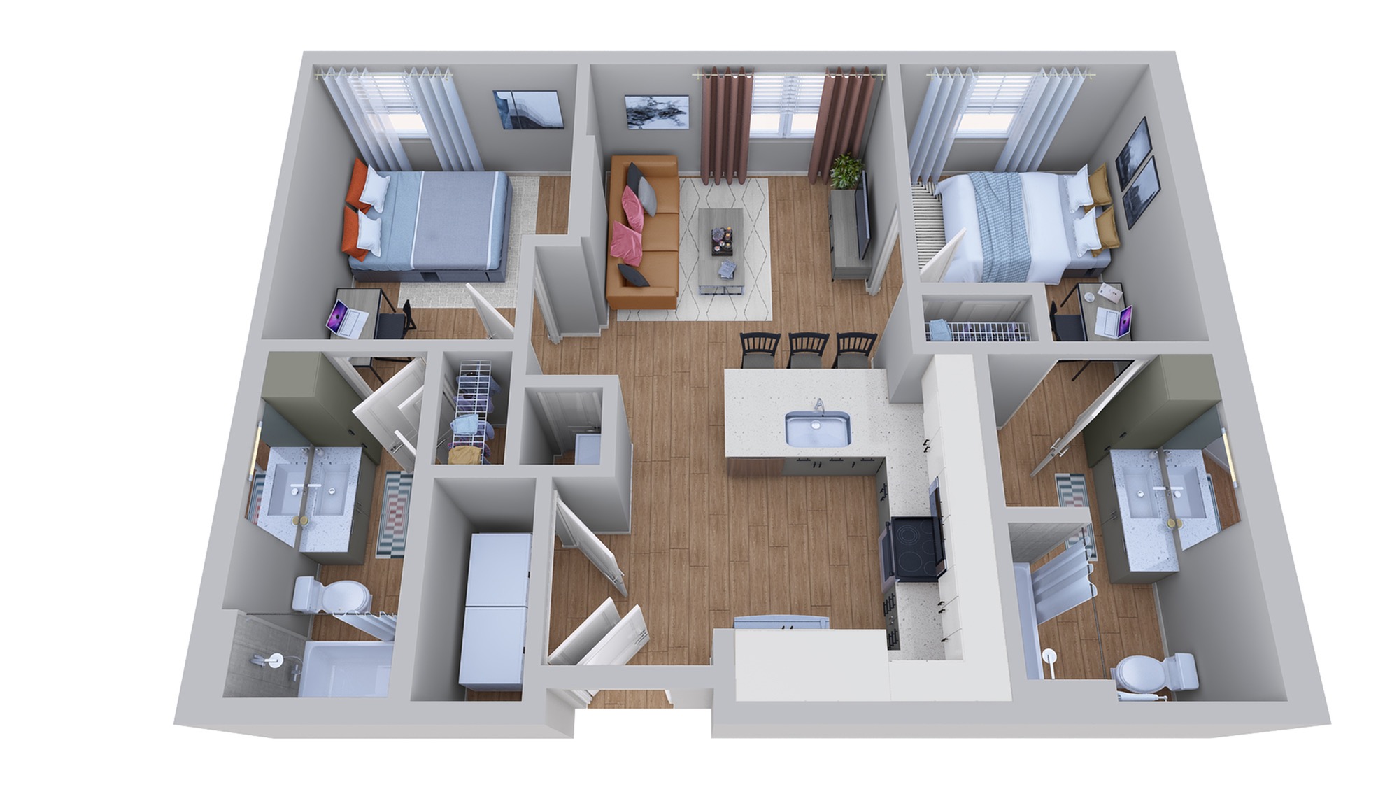  2x2 A  -  Noble 2500 | Student Housing  - Gallery -  3