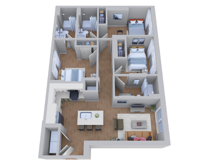3x3 A - Noble 2500 | Student Housing - Gallery - 1