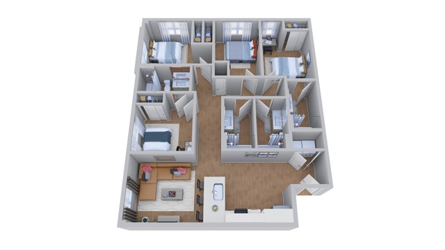  4x4 B  -  Noble 2500 | Student Housing  - Gallery -  2
