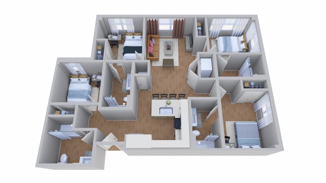  4x4 B  -  Noble 2500 | Student Housing  - Gallery -  1
