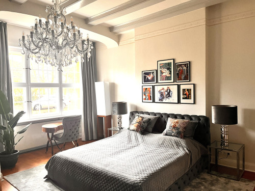 Elegant 3-room terrace apartment with lake view in a historic villa - Gallery - 6