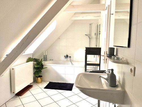 Elegant 4½-room apartment with lake view, two bathrooms, and private garden area in a historic villa - Gallery - 15