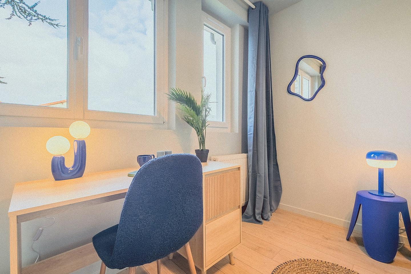  Room 5 - Seneque - First Floor  -  Charming Coliving House in Alfortville with Cozy Living Spaces & Green Courtyard  - Gallery -  12