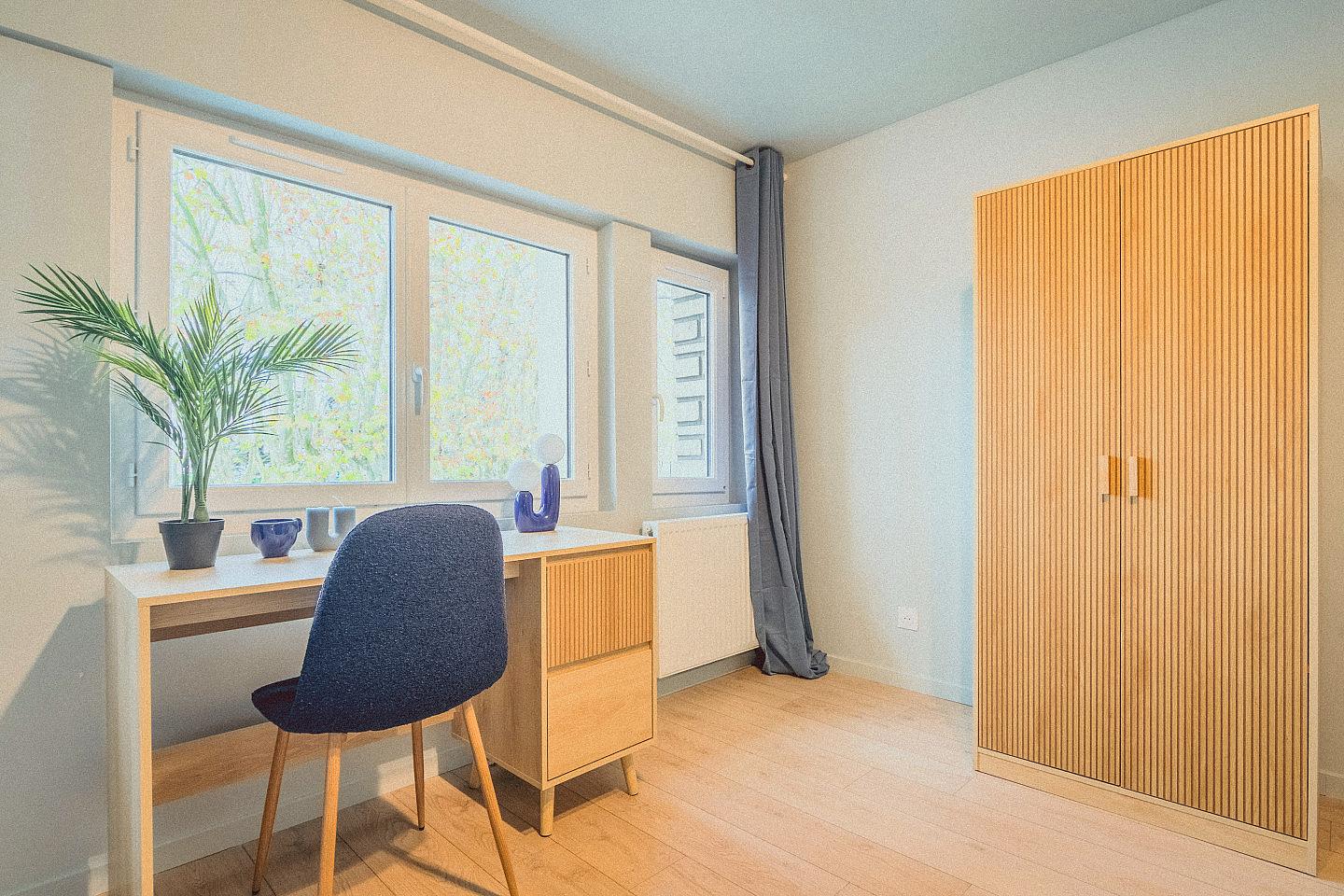 Room 8 - Cornélia - Second Floor - Charming Coliving House in Alfortville with Cozy Living Spaces & Green Courtyard - Gallery - 4