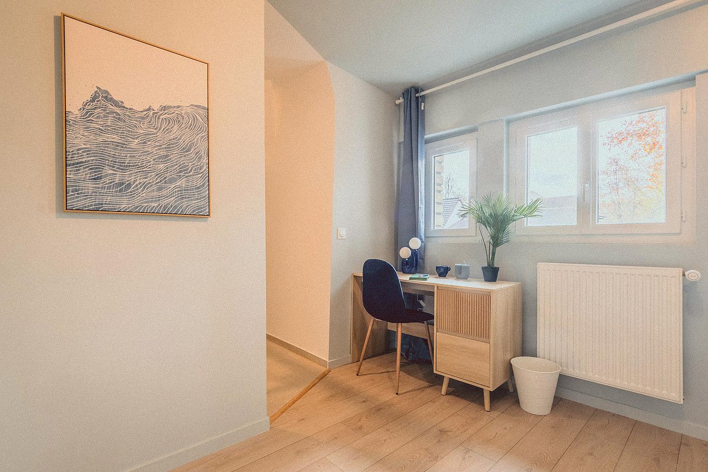 Room 9 - Agrippine - Second Floor - Charming Coliving House in Alfortville with Cozy Living Spaces & Green Courtyard - Gallery - 6