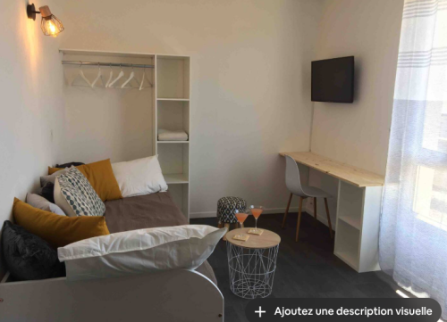 Furnished studio apartment in a student residence near Porte St Roch