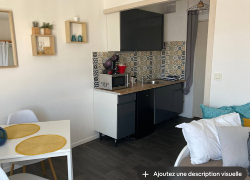 Furnished studio apartment in a student residence near Porte St Roch