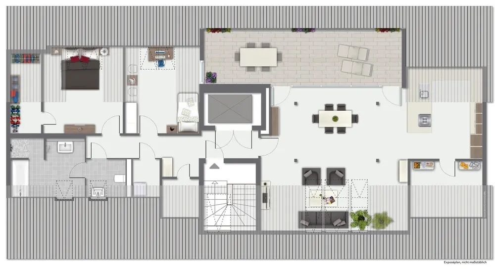  Premium Penthouse Dresden Neustadt | 130 Sqm | Huge Rooftop Terrace | Elevator Into The Apartment |   -  Premium penthouse Dresden Neustadt | 130 sqm | huge rooftop terrace | elevator into the apartment | parking | optional cleaning incl.  - Gallery -  6