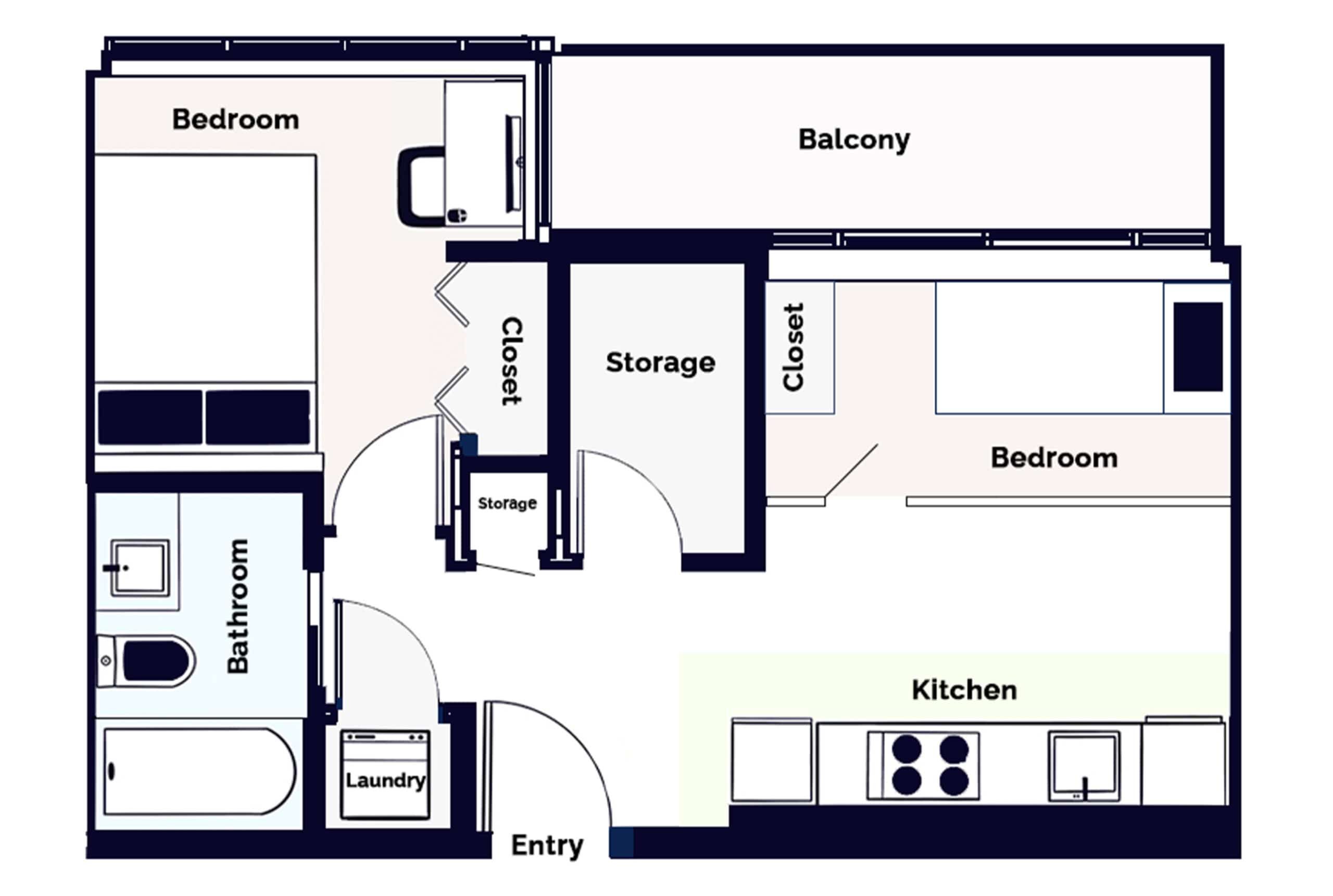  Sectioned Private Bedroom  -  Marine Gateway  - Gallery -  5