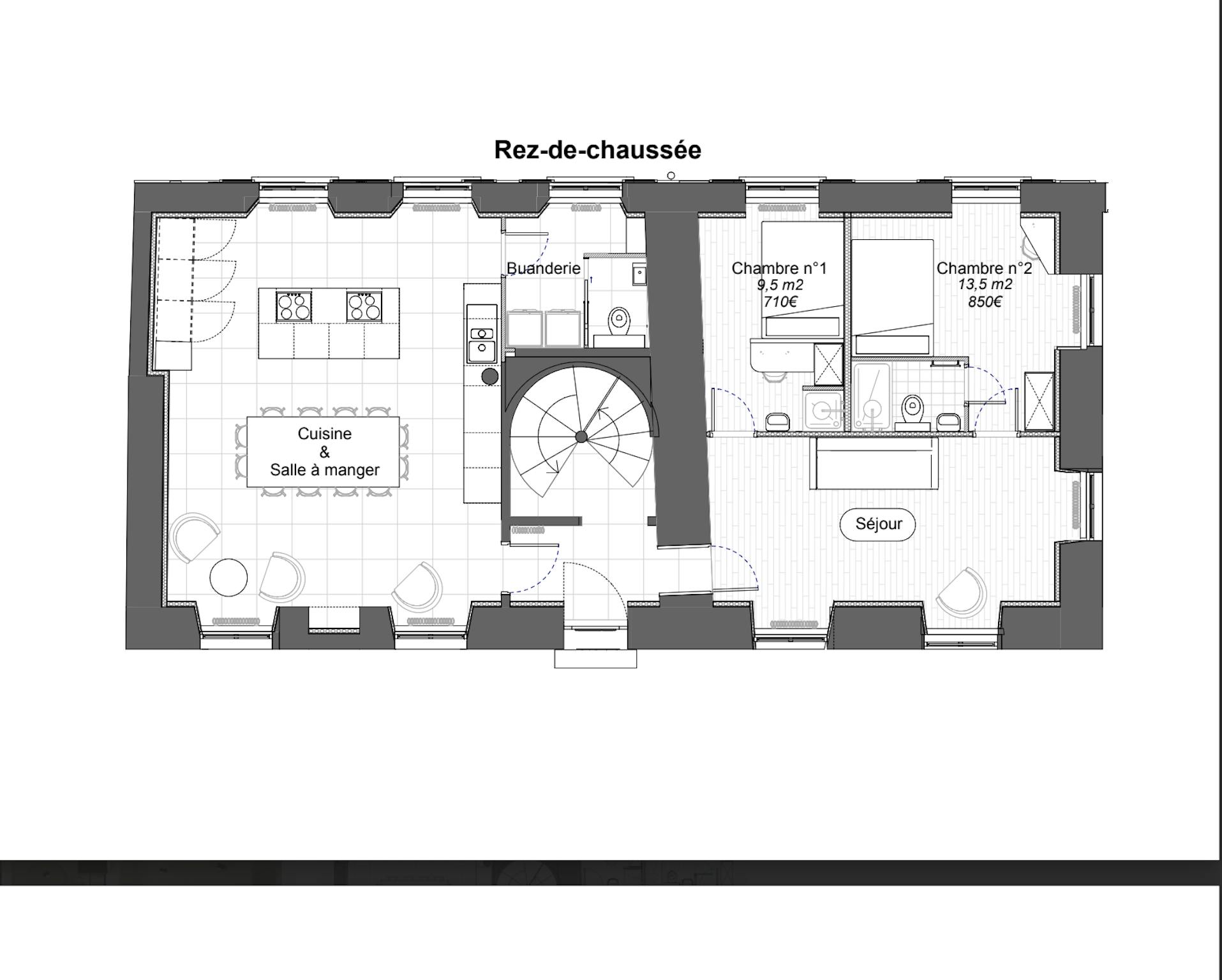Private Room - Place de Bel Ebat, Guyancourt - Gallery - 1