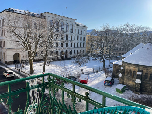 Stylish 110 sqm Furnished Altbau Apartment with Balcony in Prime Leipzig Süd Location