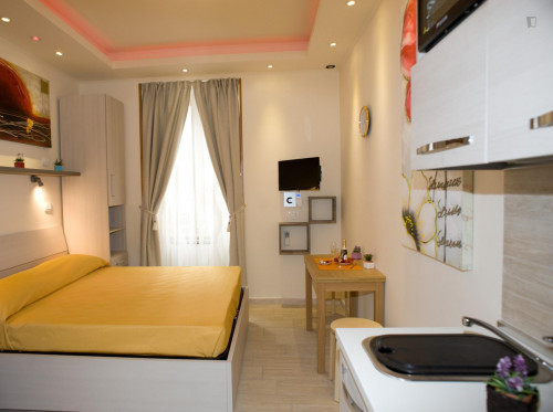 Comfy studio close to Ponte Lungo metro station