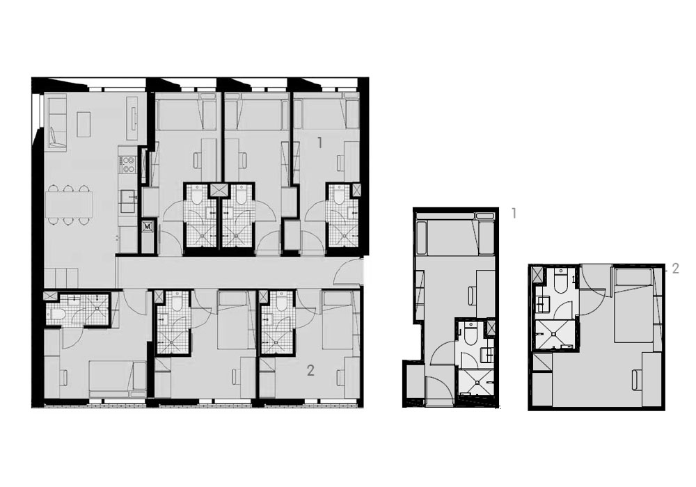  Single Bedroom – 5 Share Apt  -  Iglu Melbourne City  - Gallery -  2