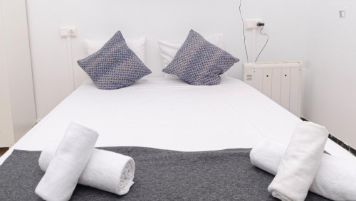Charming double ensuite bedroom in a 4-bedroom apartment near Paral·lel metro station